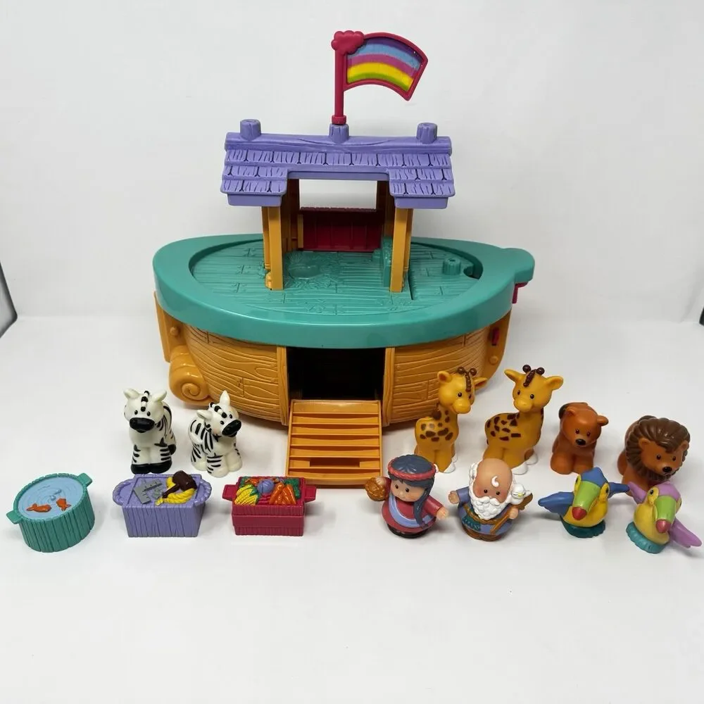 Fisher-Price Little People Noah’s Ark Playset 2002 Animals Figures COMPLETE